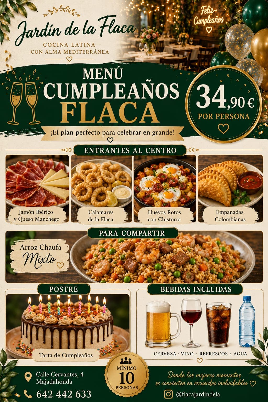 Cumpleaños celebrado en Jardín de la Flaca, Majadahonda