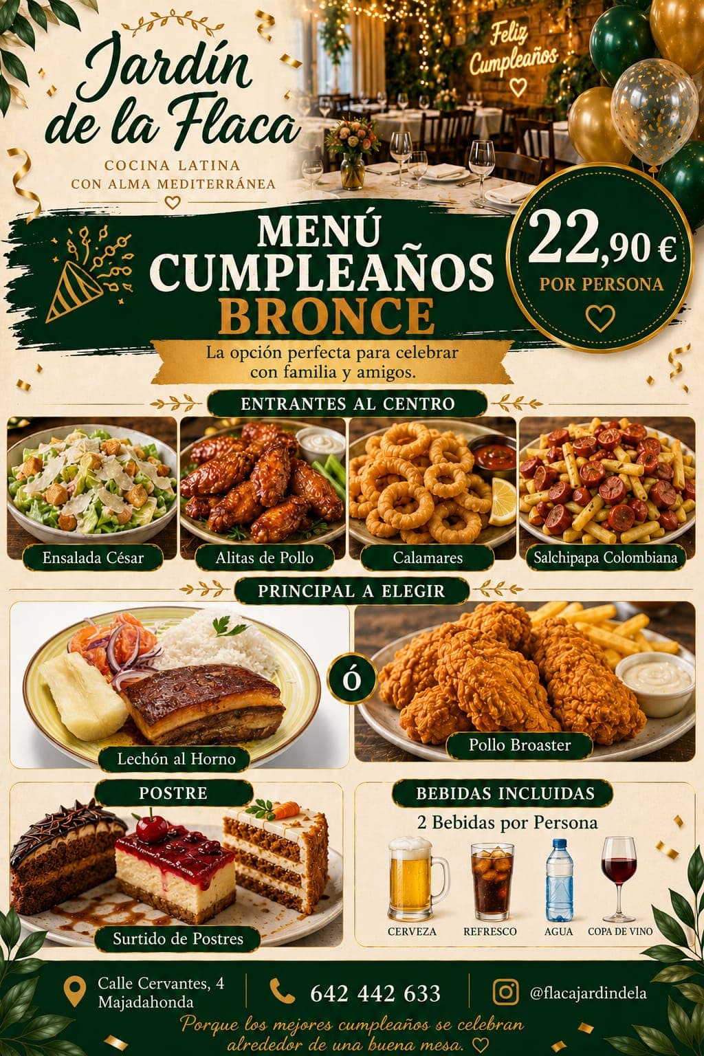 Reunión familiar con cocina latina en Jardín de la Flaca